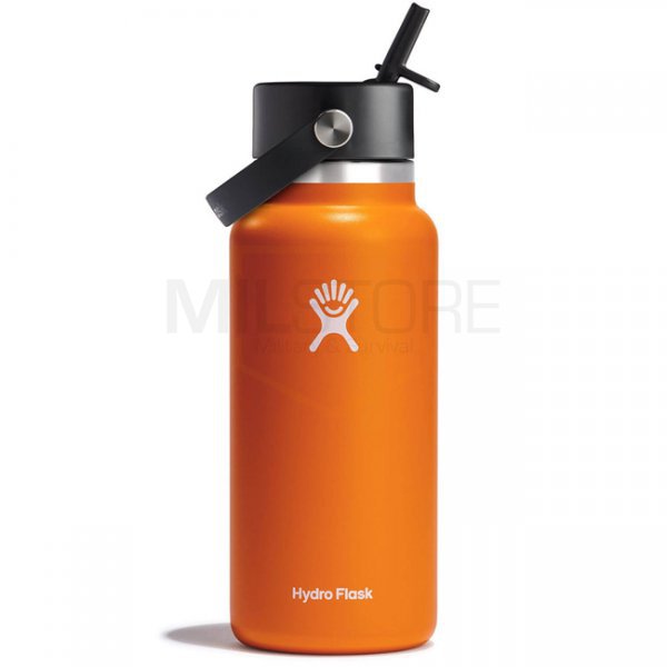 Hydro Flask Wide Mouth Insulated Water Bottle & Flex Straw Cap 32oz - Mesa