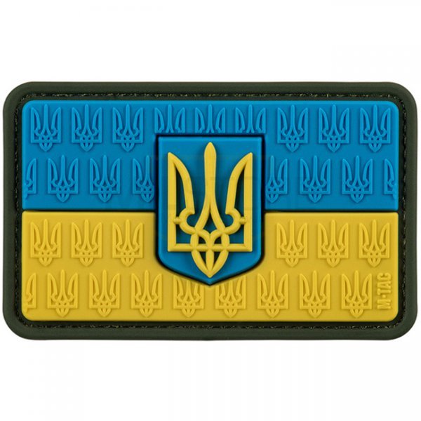 M-Tac Flag of Ukraine & Coat of Arms Rubber Patch - Colored