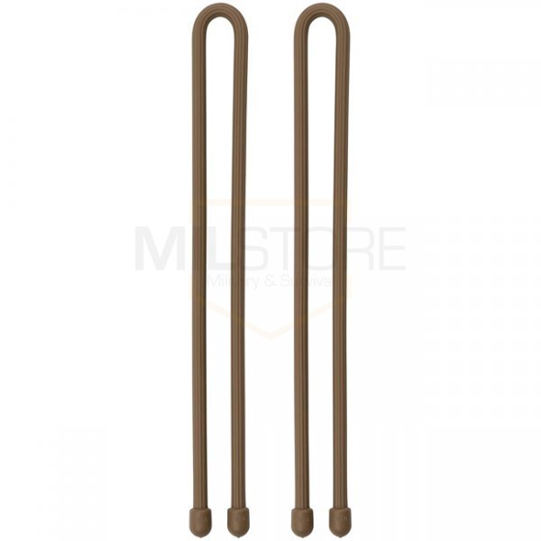 Nite Ize Gear Tie Reusable Rubber Twist Tie 2 Pack 12 Inch - Coyote