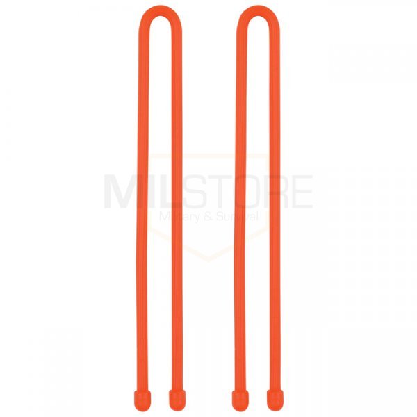 Nite Ize Gear Tie Reusable Rubber Twist Tie 2 Pack 12 Inch - Orange