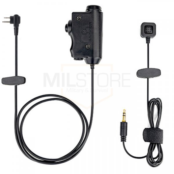 Earmor M52 Tactical PTT & Finger Switch - Motorola Double Pin