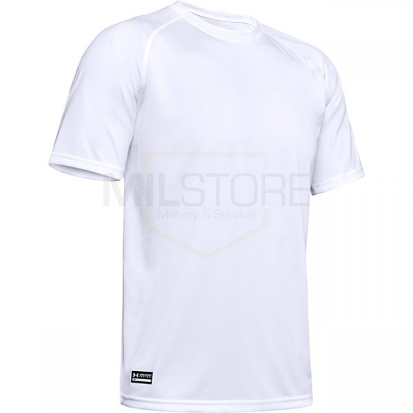 Under Armour Mens Tactical Tech Short Sleeve T-Shirt - White - XL