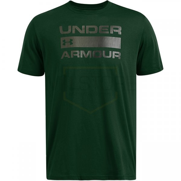 Under Armour Mens Team Issue Wordmark Short Sleeve - Forest Green / Baroque Green - L