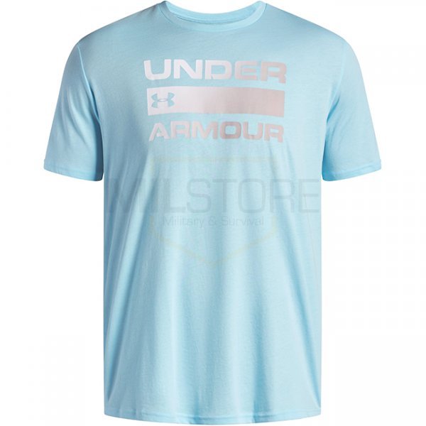 Under Armour Mens Team Issue Wordmark Short Sleeve - Stream / White - L