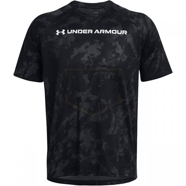 Under Armour Mens Tech ABC Camo Short Sleeve - Black - M