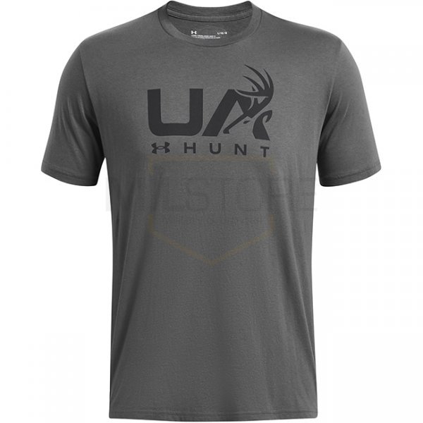 Under Armour Mens Antler Hunt Logo T-Shirt - Grey - S