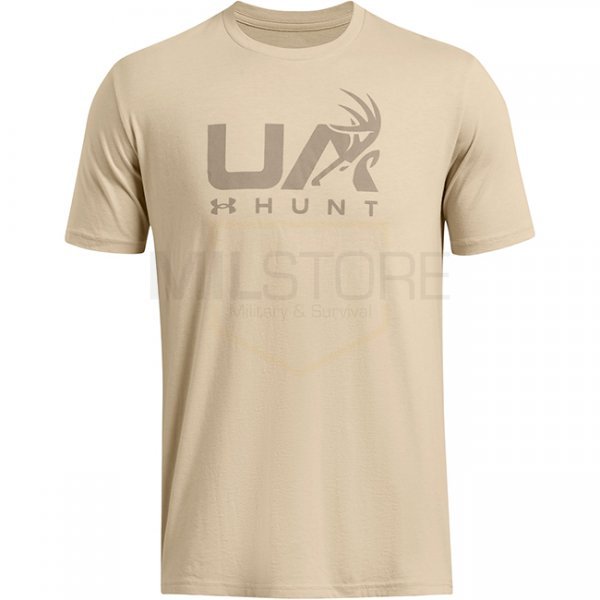 Under Armour Mens Antler Hunt Logo T-Shirt - Khaki - S