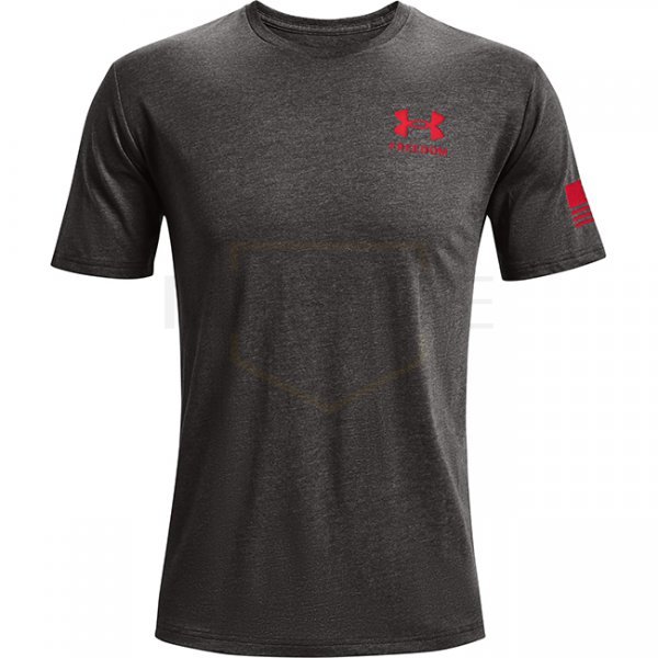 Under Armour Freedom Flag T-Shirt - Charcoal Medium Heather - XL