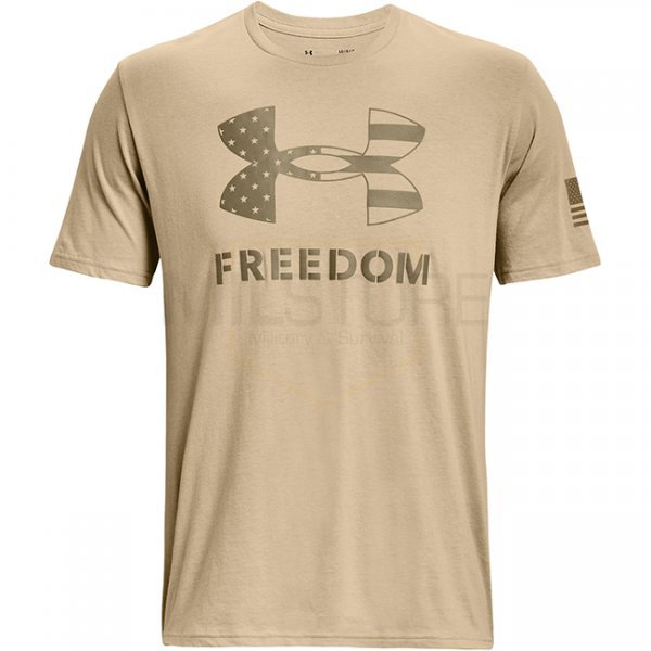 Under Armour Freedom Logo T-Shirt - Desert Sand / Federal Tan - 2XL