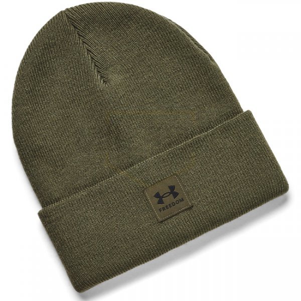 Under Armour Mens Freedom Halftime Beanie - Marine OD Green