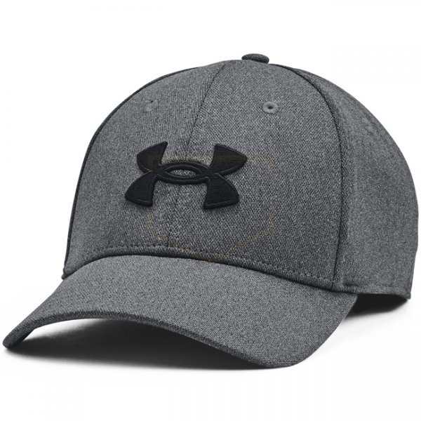 Under Armour Mens Blitzing Low Stretch Fit Cap - Black / Grey - S/M