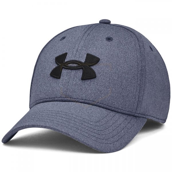 Under Armour Mens Blitzing Low Stretch Fit Cap - Navy Blue Full Heather - M/L