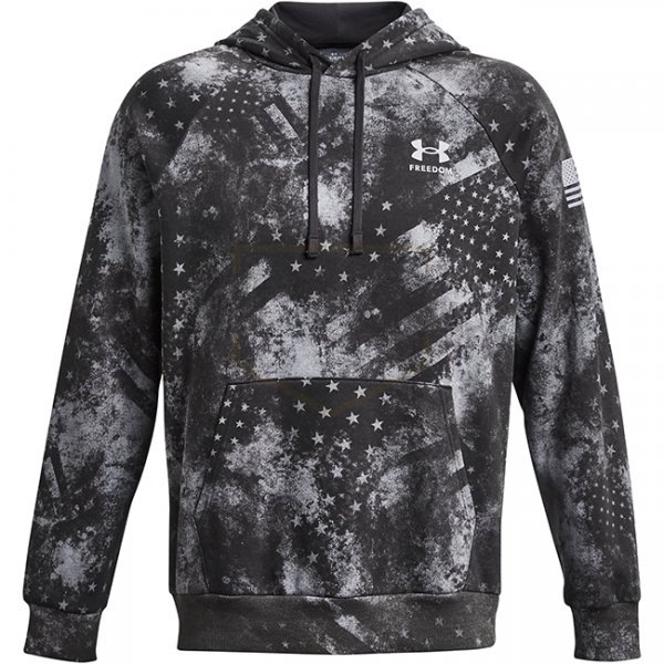 Under Armour Freedom Rival Fleece Amp Hoodie - Jet Grey - S