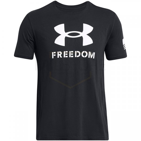 Under Armour Mens Freedom Logo T-Shirt - Black / White - S