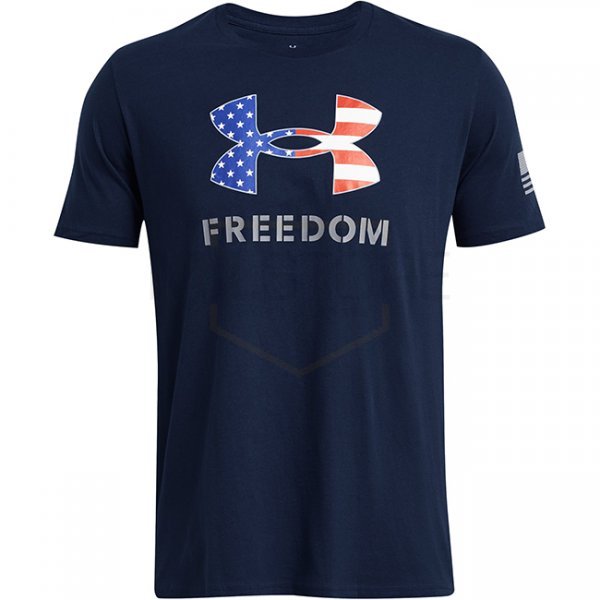 Under Armour Mens Freedom Logo T-Shirt - Academy / Steel - XL