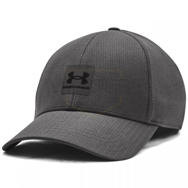 Under Armour Mens ArmourVent Stretch Fit Cap - Grey / Black - M/L