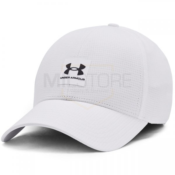 Under Armour Mens ArmourVent Stretch Fit Cap - White / Grey - XL/2XL