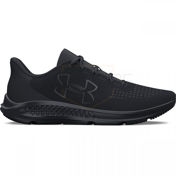 Under Armour Mens Charged Pursuit 3 Big Logo Running Shoes - Black - 10