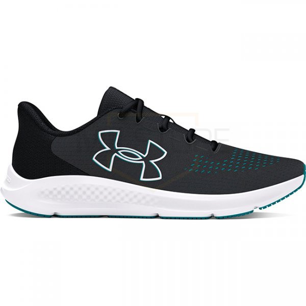 Under Armour Mens Charged Pursuit 3 Big Logo Running Shoes - Anthracite / Black / White - 10