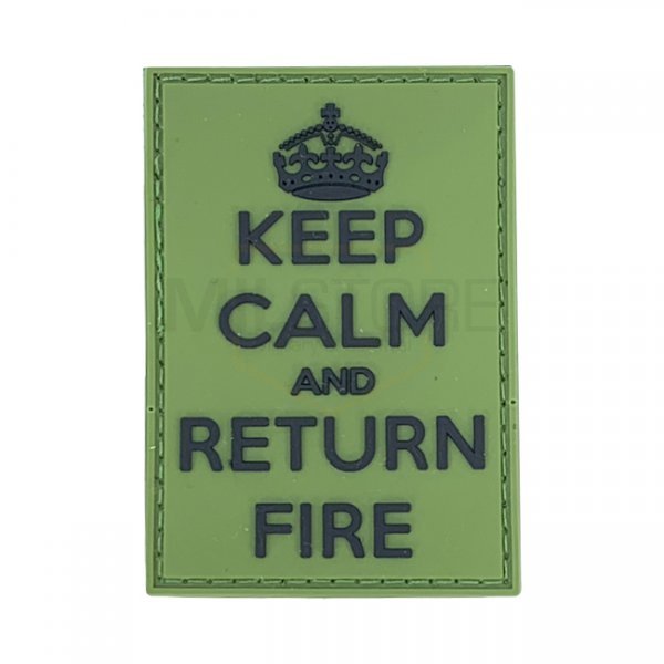Pitchfork Keep Calm Return Fire Patch - Green