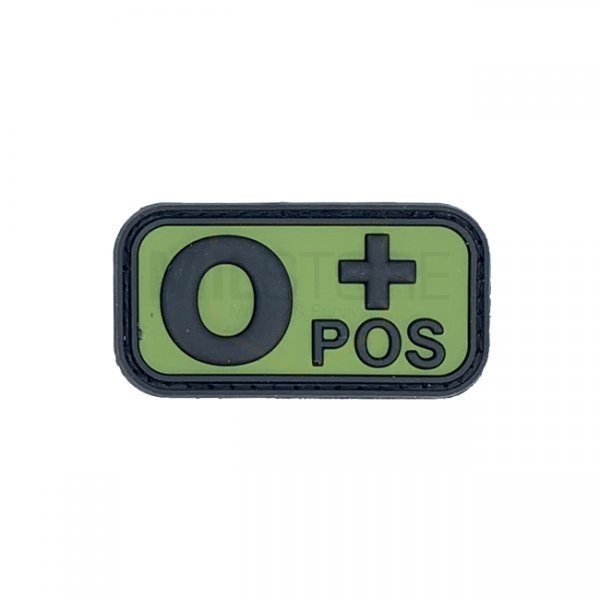 Pitchfork Blood Type O POS Patch - Green