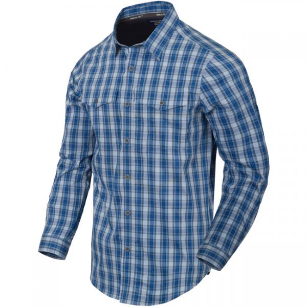 Helikon-Tex Covert Concealed Carry Shirt - Ozark Blue Plaid - XS