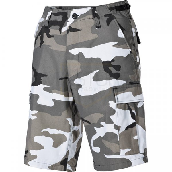 MFH BW Bermuda Shorts Side Pockets - Urban Camo - S
