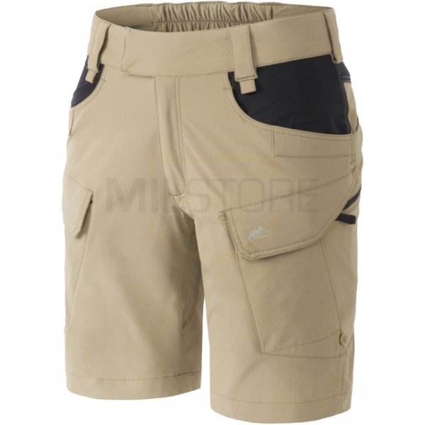 Helikon-Tex Women's OTS Outdoor Tactical Shorts 8.5 - Khaki / Black - 3XL