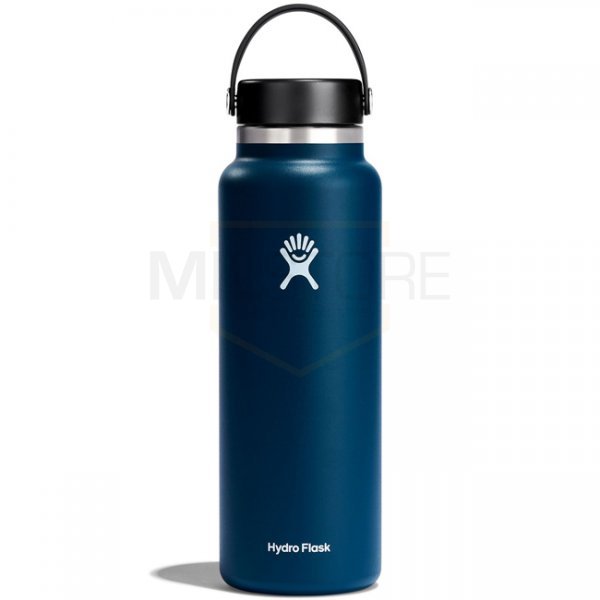 Hydro Flask Wide Mouth Insulated Water Bottle & Flex Cap 40oz - Indigo