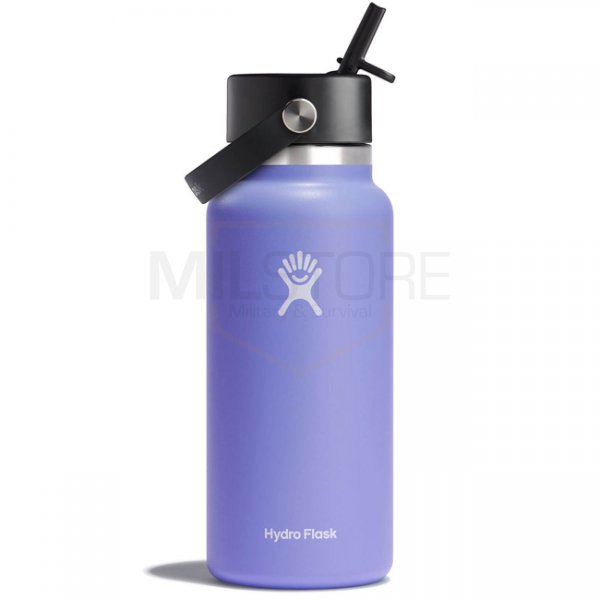 Hydro Flask Wide Mouth Insulated Water Bottle & Flex Straw Cap 32oz - Lupine