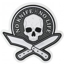 M-Tac No Knife-No Life Reflective Sticker - Black