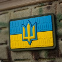 M-Tac Flag of Ukraine & Trident of the Armed Forces Rubber Patch - Colored