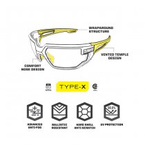 Mechanix Wear Tactical Glasses Type-X Smoke Lens - Smoke