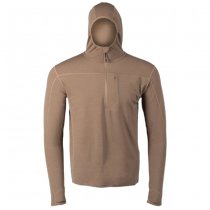 Eberlestock Lochsa 1/4 Zip Merino Hoody - Dark Earth - XL