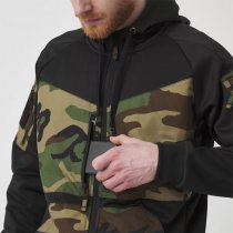 Helikon-Tex Rogue Tactical Hoodie FullZip - Black / ERDL - 2XL