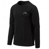 Helikon-Tex T-Shirt Long Sleeve Helikon-Tex Logo - Black - 3XL