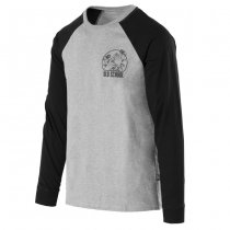Helikon-Tex T-Shirt Long Sleeve Old School - Mid Grey Melange - M