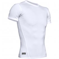 Under Armour Mens Tactical HeatGear Compression T-Shirt - White - 2XL