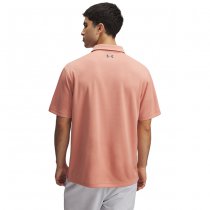 Under Armour Tech Polo - Canyon Pink / Pitch Grey - L