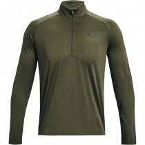 Under Armour Mens Tech 1/2 Zip Long Sleeve - Olive