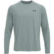 Under Armour Mens Tech 2.0 Long Sleeve - Silica Green / Black - M