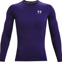 Under Armour Mens HeatGear Compression Long Sleeve - Purple - L
