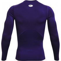 Under Armour Mens HeatGear Compression Long Sleeve - Purple - XL