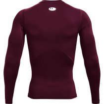 Under Armour Mens HeatGear Compression Long Sleeve - Maroon - L