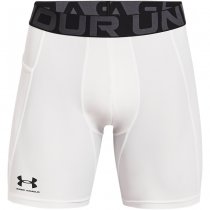 Under Armour Mens HeatGear Compression Shorts - White