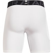 Under Armour Mens HeatGear Compression Shorts - White - 2XL