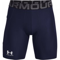 Under Armour Mens HeatGear Compression Shorts - Navy Blue