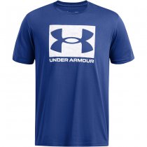 Under Armour Mens ABC Camo Boxed Logo Short Sleeve - Blue