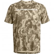 Under Armour Mens Tech ABC Camo Short Sleeve - Khaki Base - L