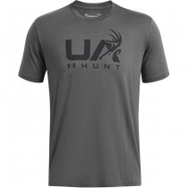 Under Armour Mens Antler Hunt Logo T-Shirt - Grey - L
